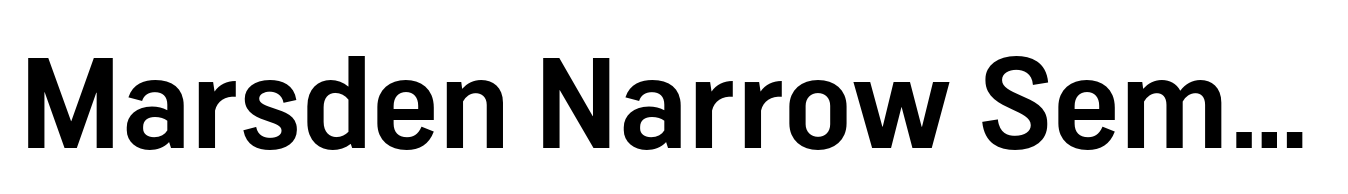 Marsden Narrow Semi Bold